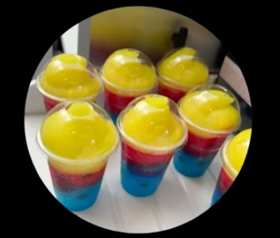 Slush drinks at Donut Man London